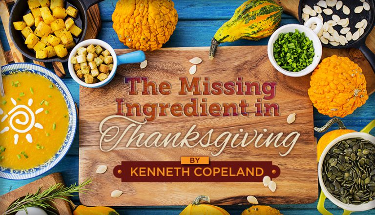 The Missing Ingredient in Thanksgiving