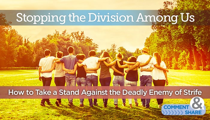 Stopping the Division Among Us: How to Take a Stand Against the Deadly Enemy of Strife