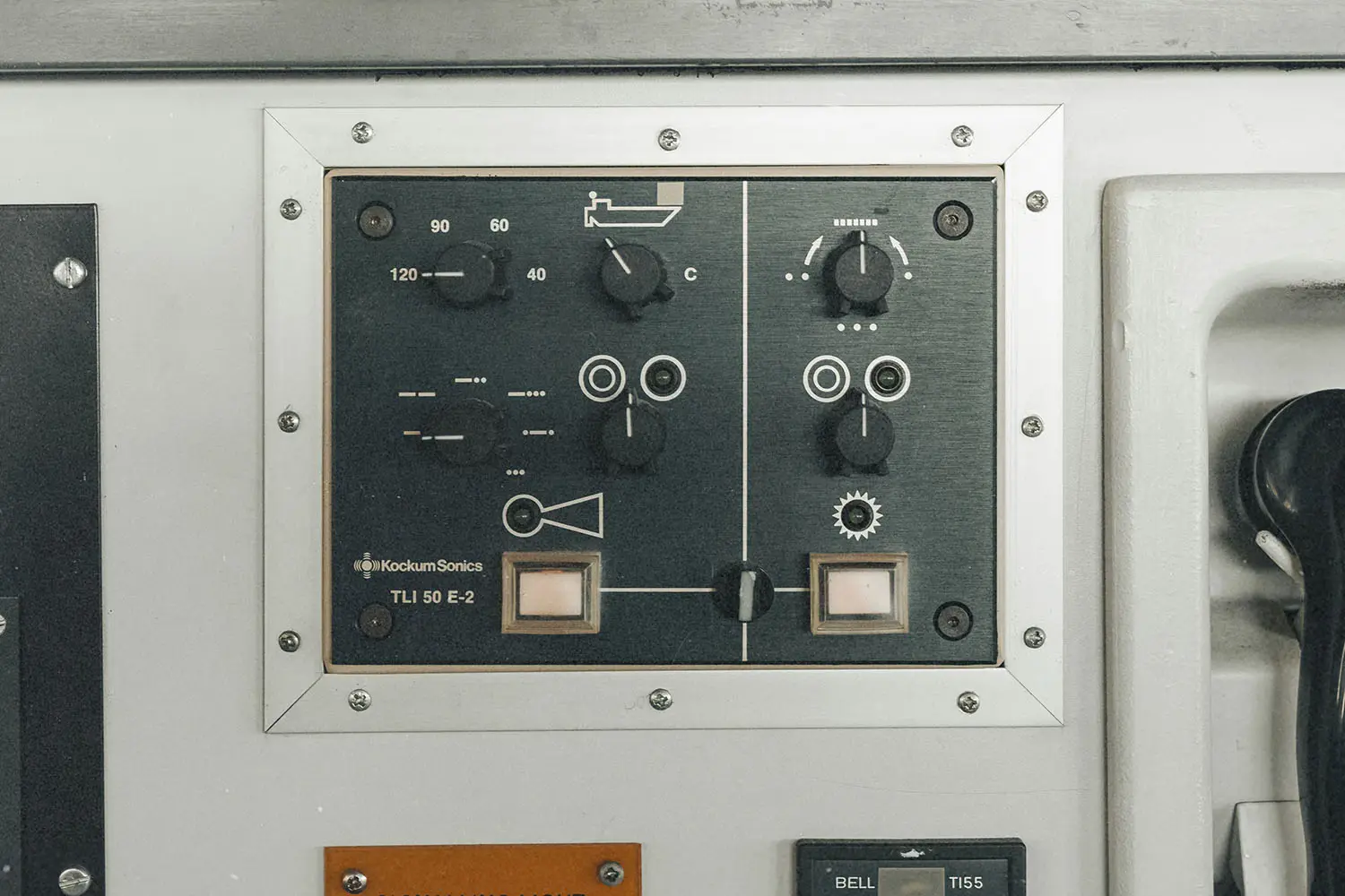 Panel of knob controls