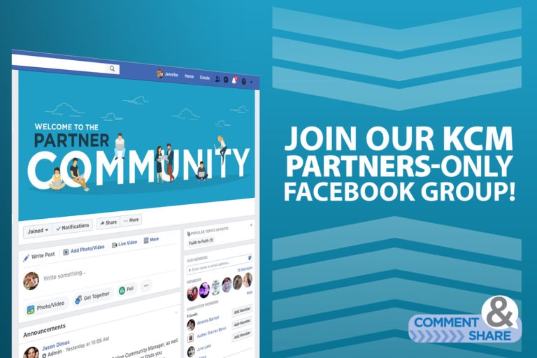 Join the KCM Partners-Only Facebook Group!