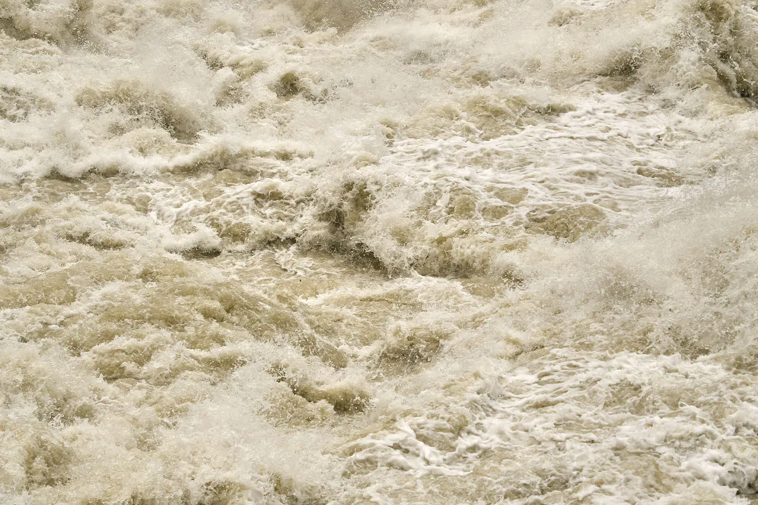 Close-up of rushing waters
