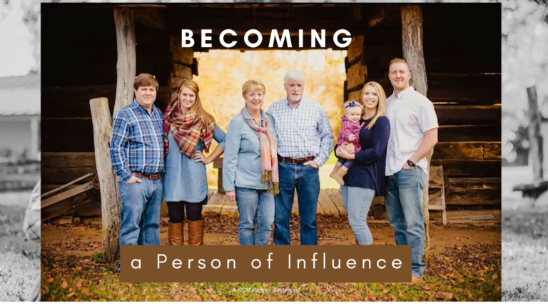 Becoming a Person of Influence—Partner Testimony