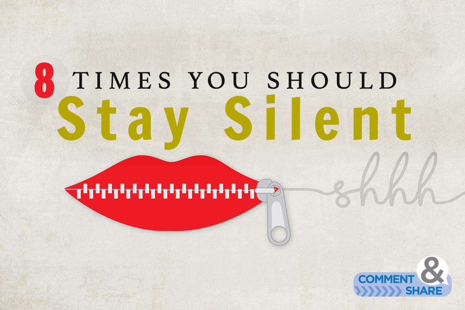 8 Times You Should Stay Silent