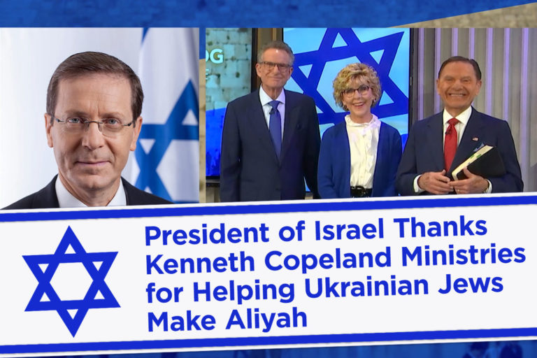 President of Israel Thanks Kenneth Copeland Ministries for Helping Ukrainian Jews Make Aliyah