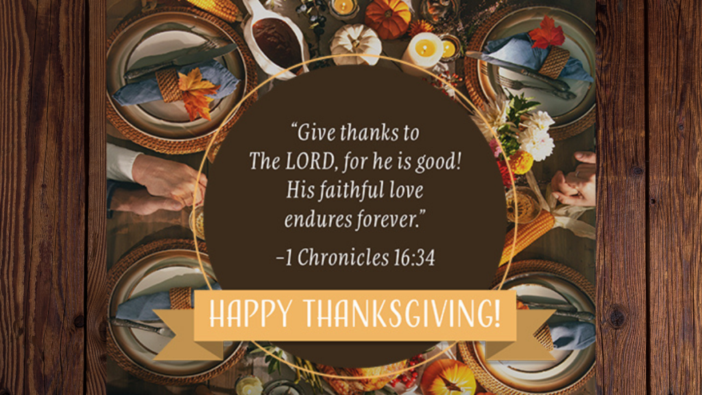 Word of the Week - Give Thanks Unto Him