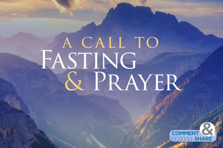 A Call to Fasting and Prayer: Sept. 8-21, 2024