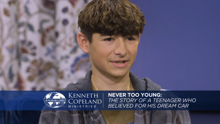 Never Too Young: The Story of a Teenager Who Believed for His Dream Car