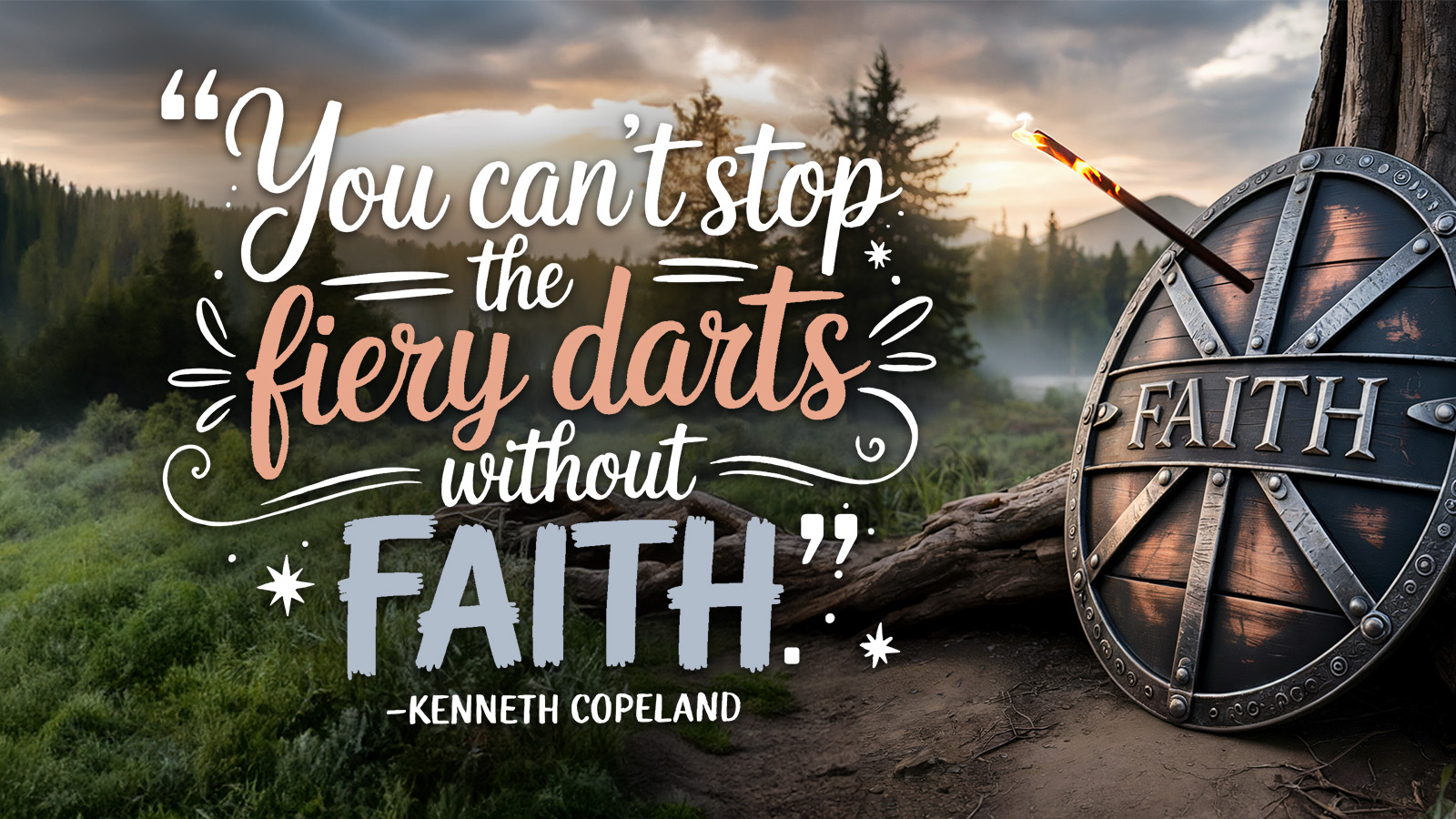 You can’t stop the fiery darts without Faith
