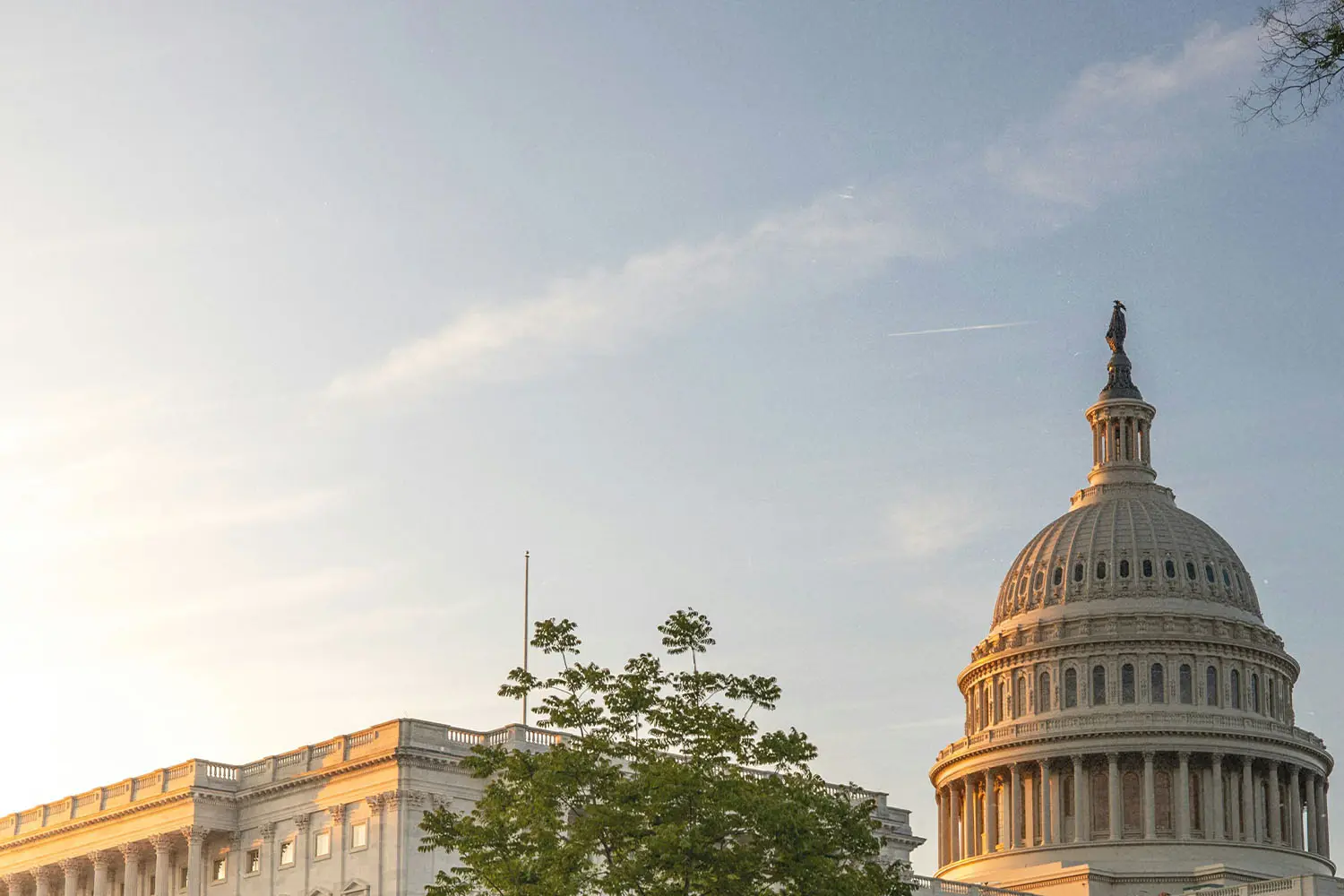 Top of the United States Capitol dome in Washington, DC 20004