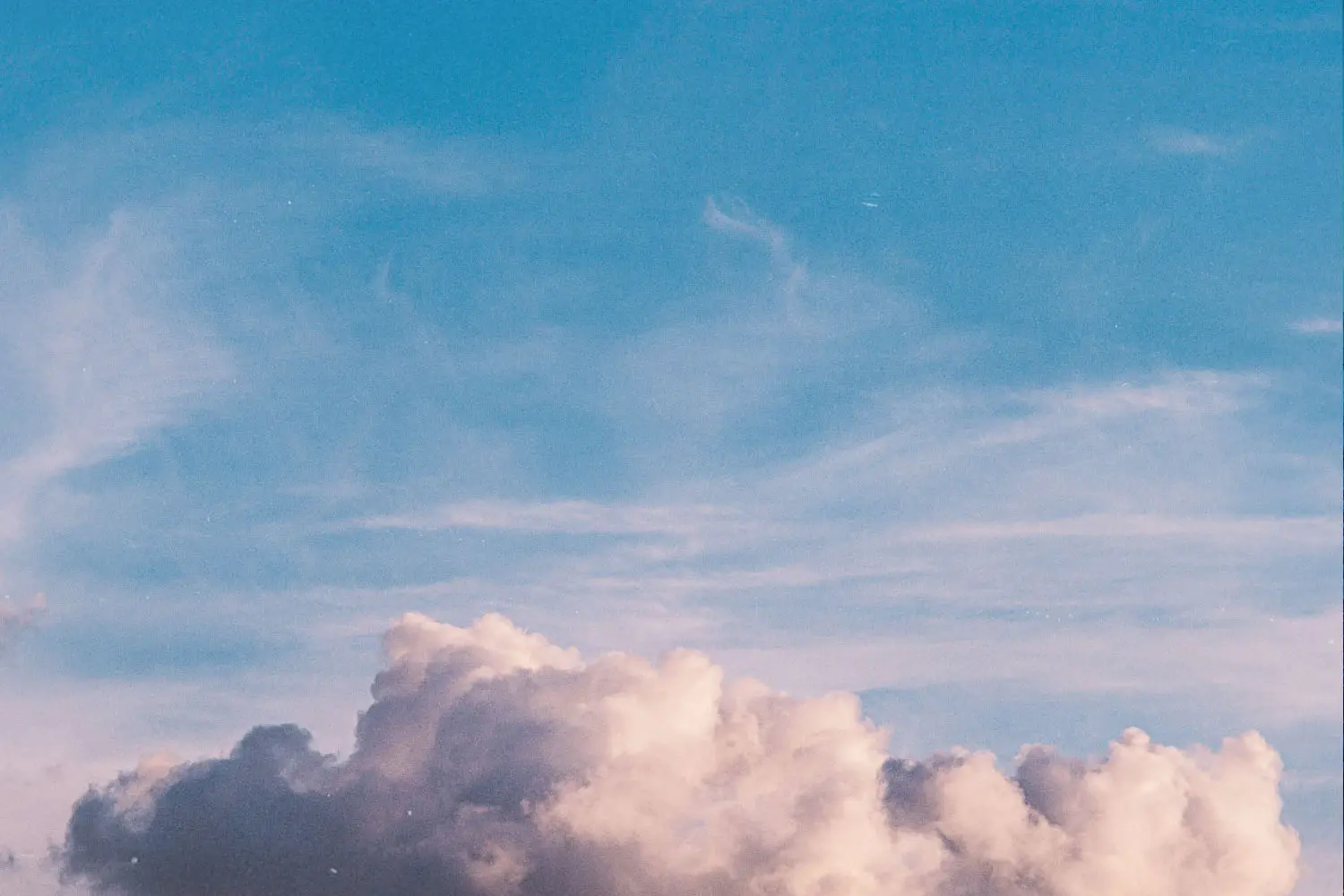 stratus and cumulus clouds