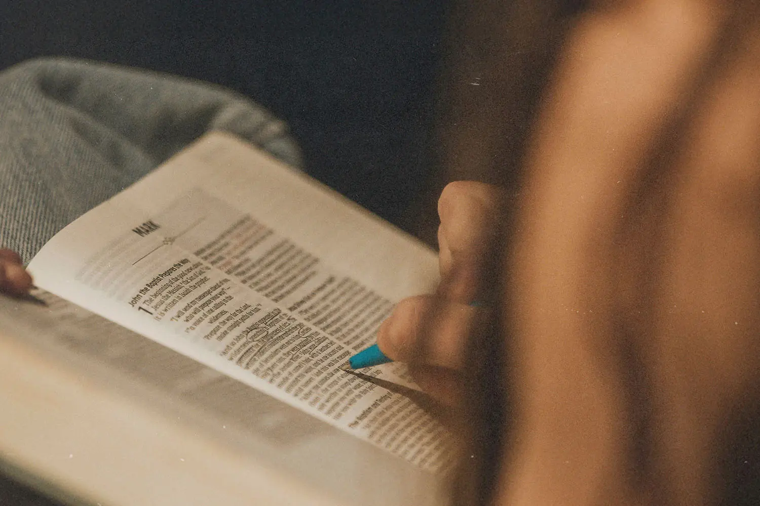 studying the book of Mark in the bible