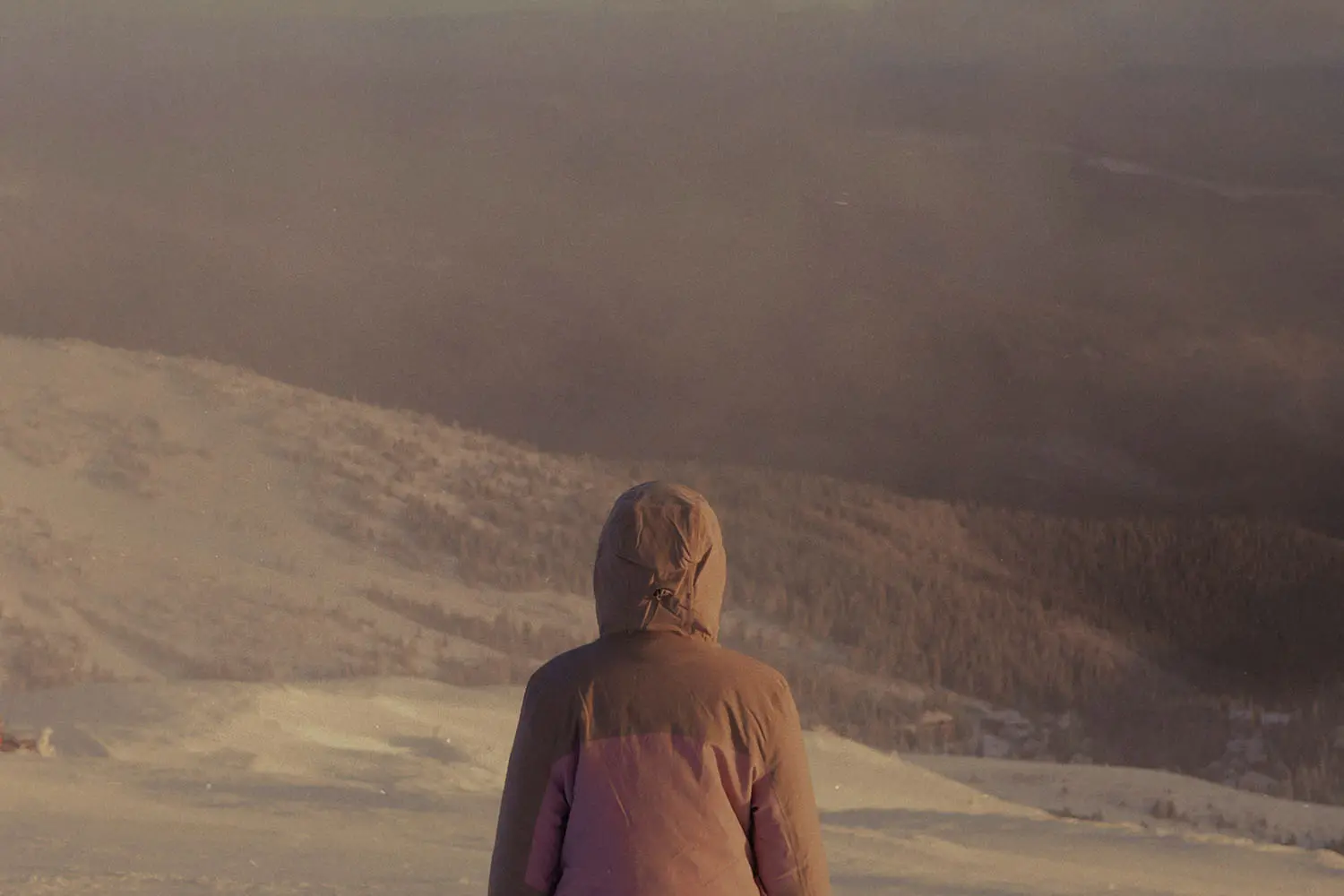 Woman looking out to the ocean