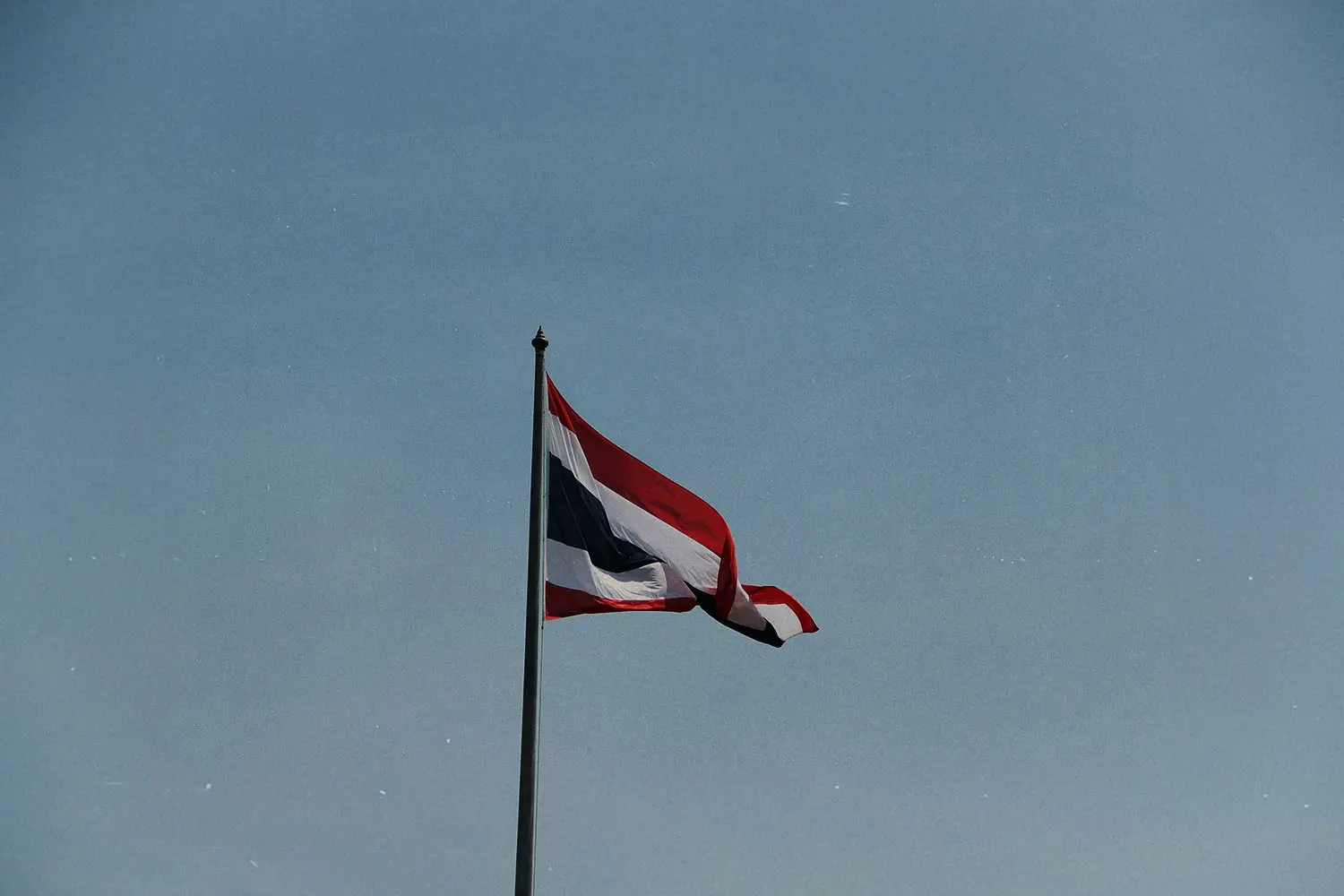 Flag of Thailand flying