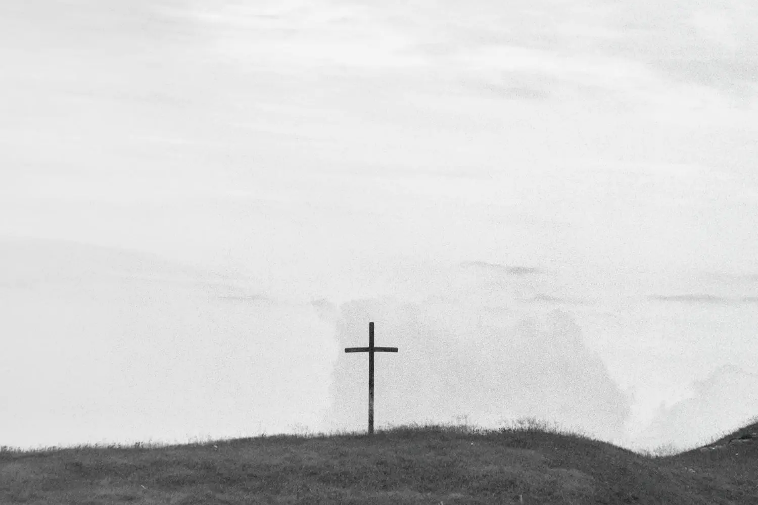 cross on a hill