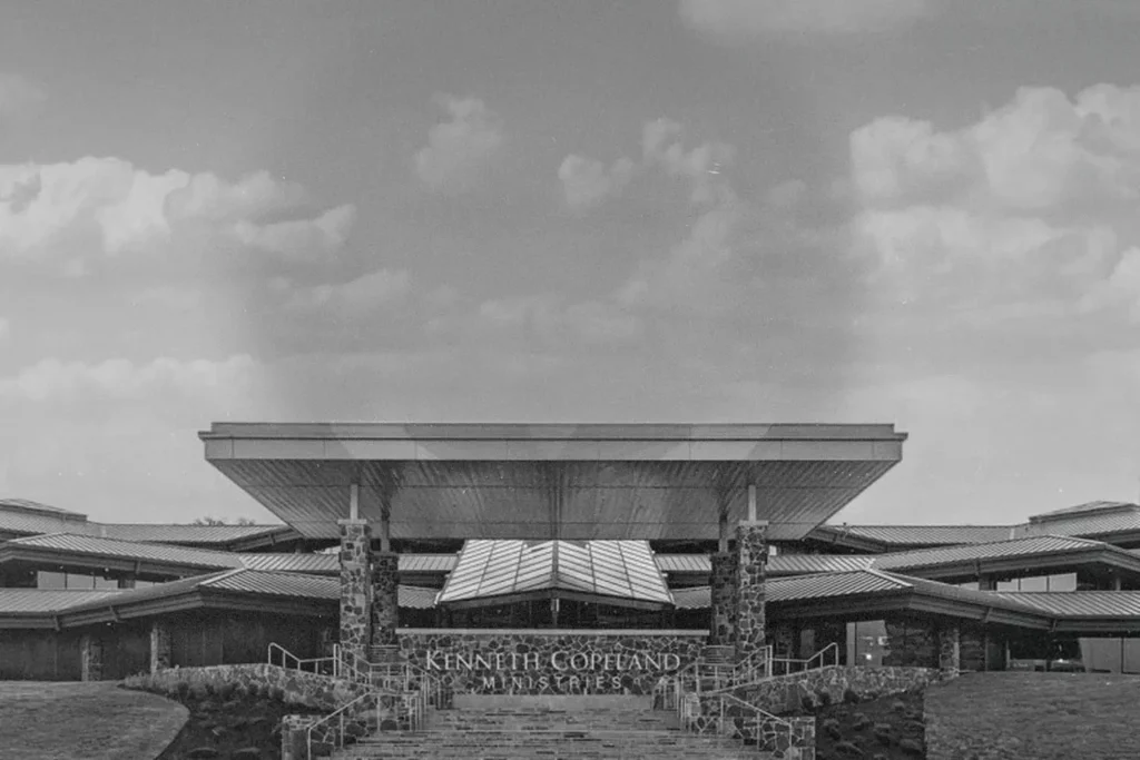 Front of the Kenneth Copeland Ministries Headquarters building